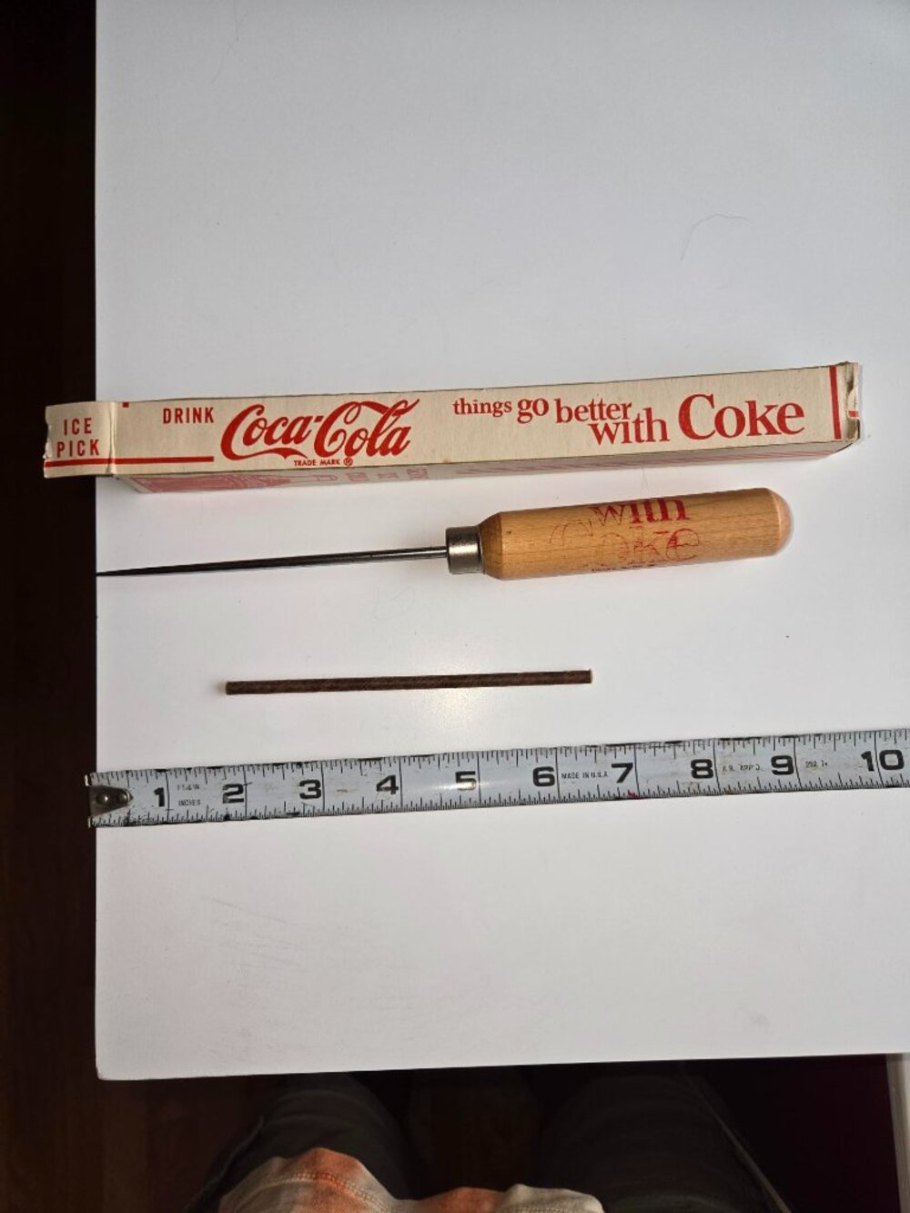 Vintage 1950's 1960's Coca Cola Advertising Ice Pick Store Stock